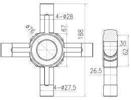 High Precision Differential Spider Gear Kit 346 353 0420 Lama Menggunakan Kehidupan