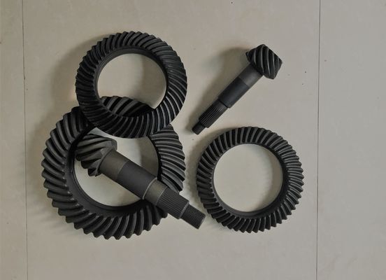 Spiral Bevel Crown Wheel Dan Pinion Gear Untuk MITSUBISHI Truck Parts High Rigidity